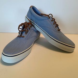 SPERRY TOP SIDER Shoes Mens 13M Striper CVO Deck Boat Casual Chambray Blue